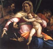 Sebastiano del Piombo The Madonna and Child with Saints Joseph and John the Baptist and a Donor oil painting